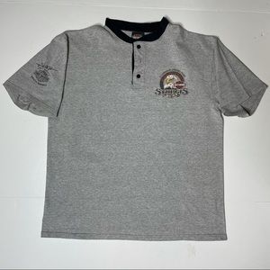 Sturgis 3 Button Pull Over Shirt Large